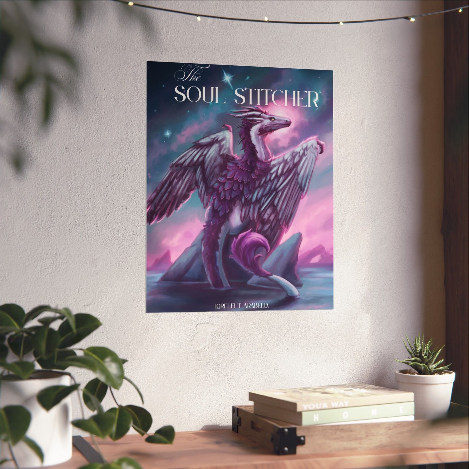 Matte Poster — "The Soul Stitcher" Featherback Dragon Art Print - Image 9
