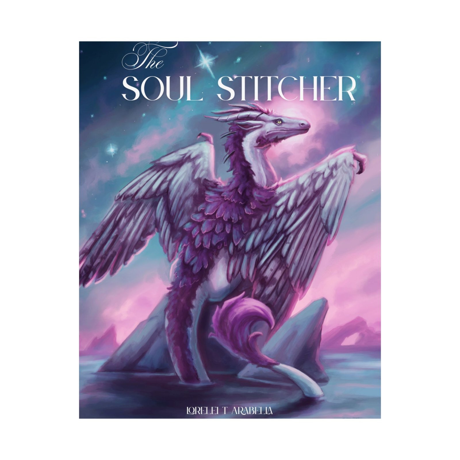Matte Poster — "The Soul Stitcher" Featherback Dragon Art Print - Image 7