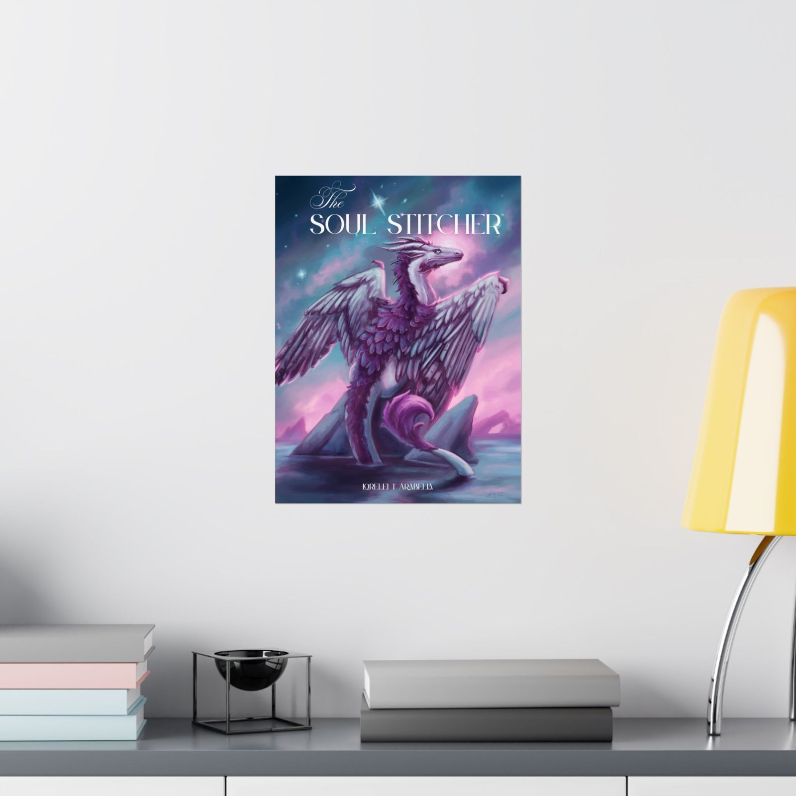 Matte Poster — "The Soul Stitcher" Featherback Dragon Art Print - Image 5
