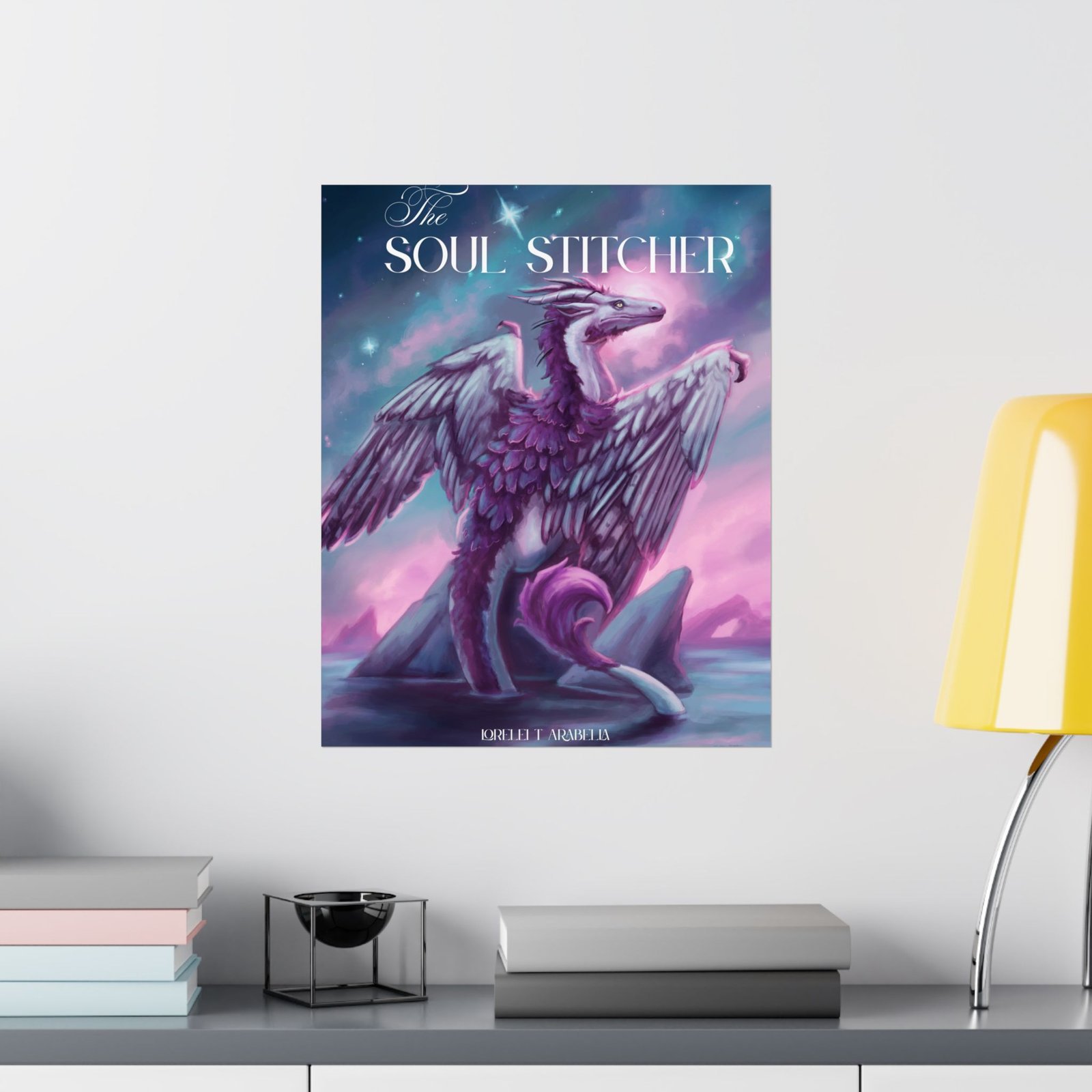 Matte Poster — "The Soul Stitcher" Featherback Dragon Art Print - Image 10